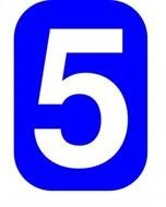 Number 5 Clip Art N13