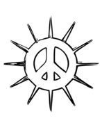Free Printable Peace Sign Coloring Pages