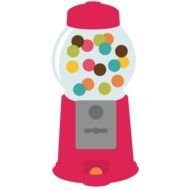 pink gumball machine