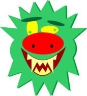 Cartoon Monster drawing