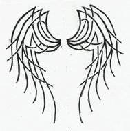 angel wings tattoo