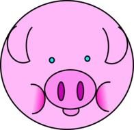 Cartoon Pig Clip Art N10