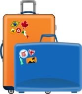 Suitcase Luggage Tag Clip Art