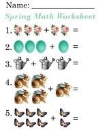 Spring Math Worksheets drawing