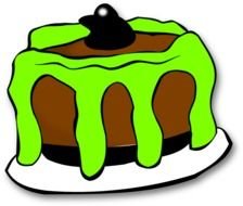 Funny Birthday Cake Clip Art N4