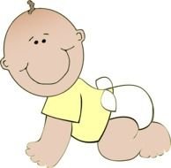 Baby Crawling Clip Art N3