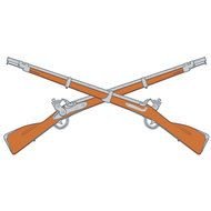 Crossed Rifles Clip Art N2