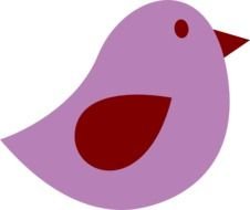 Purple Bird Clip Art