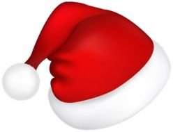 Beautiful and colorful Santa Hat clipart