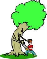 Cutting Down Trees drawing