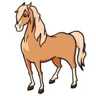 Easy Cartoon Horse