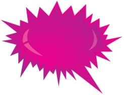 Pink Bomb Explosion as a picture for clipart