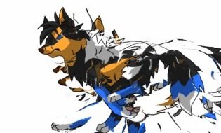 Anime Wolf Crying drawing