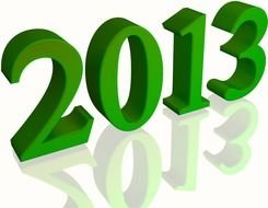 2013 In Green Clip Art