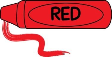 Red Crayon Clip Art drawing