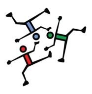 color Stick Figure drawing