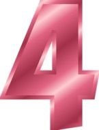 Number 4 Clip Art N11