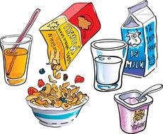 Eating Breakfast Clip Art N5
