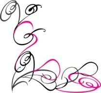 Pink Swirl Clip Art N5