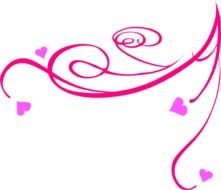 Pink Swirl Clip Art N10
