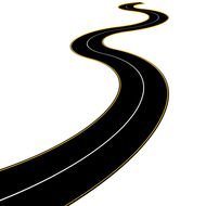 Winding Road Cartoon