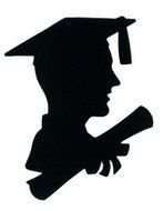 Graduation man Silhouette drawing