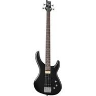 isolated black bass guitar