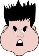 Angry Boy Clip Art N2
