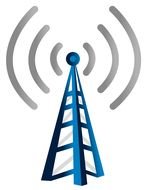 Cell Tower Clip Art drawing