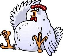 funny Chicken drawing