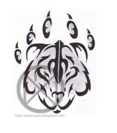 Tribal Bear Claws Tattoos