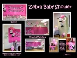 Zebra Baby Shower Decorations