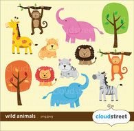 Wild Animal Clip Art drawing