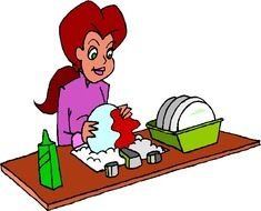 Washing Dishes Clip Art N5