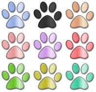 Paw Print Clip Art N29