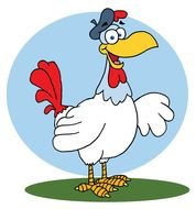 Clipart of cartoon Chicken