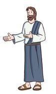 Cartoon Jesus man drawing
