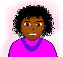 Woman Face Clip Art N5