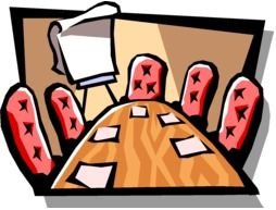 Chairs in the meeting room clipart