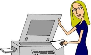 Clip art of copying