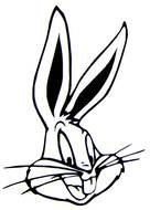 Ä°llustration of Bugs Bunny Head