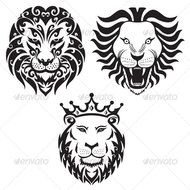Geometric Lion Head Tattoo
