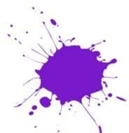 Purple Paint Splatter Clip Art N2