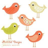 Pink Bird Clip Art N2