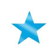 blue star on a white background