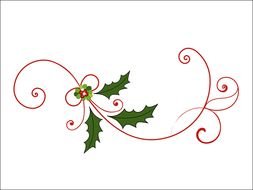 Christmas pattern on a white background