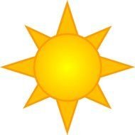 sun hot drawing