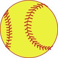 Softball Cartoon Clip Art N2