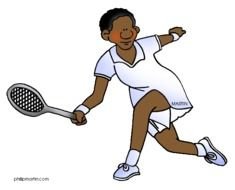 Playing Tennis Clip Art N4