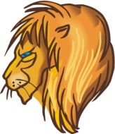 Beautiful lion clipart